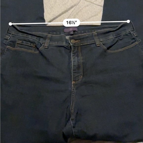 NYDJ‎ Jeans Embellished Pockets Size 16 - Picture 4 of 6